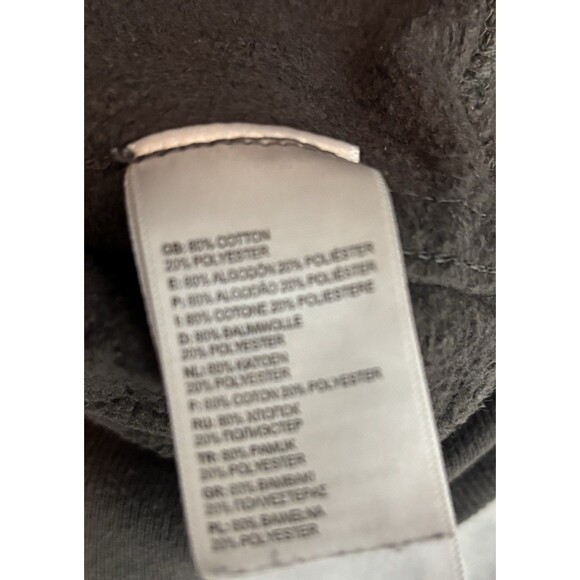 The North Face Hoodie Men’s Medium Gray Red Pullover Kangaroo Pocket (A2e) - Picture 4 of 6